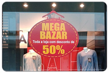 adesivo bazar vitrine